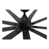 Industrial Ceiling Fan, 108", 6 Speeds, 20,000 Cfm, Black