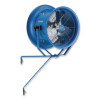 High Velocity Drum Fan With Yoke Mount, 18", 1 Speed, Blue