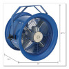High Velocity Drum Fan With Yoke Mount, 18", 1 Speed, Blue