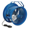 High Velocity Fan, Wall And Column Mount, 18", 1 Speed, Blue