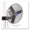 Oscillating Fan, Pole Or Column Mount, 30", 6,780 Cfm, 1/3 Hp