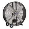 48" Portable Drum Blower Fan, 2 Speeds, Black