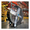48" Portable Drum Blower Fan, 2 Speeds, Black