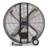 48" Portable Drum Blower Fan, 2 Speeds, Black