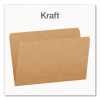 Kraft File Folders, Straight Tabs, Legal Size, 0.75" Expansion, Kraft, 100/Box