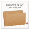 Kraft File Folders, Straight Tabs, Legal Size, 0.75" Expansion, Kraft, 100/Box