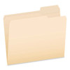 Reinforced Top Tab Manila File Folders, 1/3-Cut Tabs: Right Position, Letter Size, Manila, 100/Box