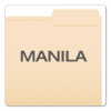 Reinforced Top Tab Manila File Folders, 1/3-Cut Tabs: Right Position, Letter Size, Manila, 100/Box