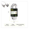 16 Awg Outdoor Extension Cord, 18 Ft, 13 A, White