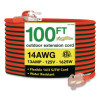 14 Awg Lighted End Heavy-Duty Extension Cord, 100 Ft, 13 A, Orange/Black