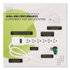 6 Outlet Surge Protector, 2.5 Ft Cord, 160 J, White