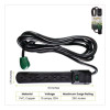 6 Outlet Surge Protector, 6 Ft Cord, 250 J, Black