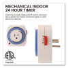 Ac Indoor Timer, Analog, 4 x 3, White