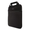 Slipcase Neoprene Laptop Sleeve, 12", 10.25 x 1.2 x 13.5, Black