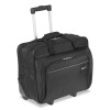 Rolling Laptop Case, 1200D Polyester, Fits Devices Up To 16", Polyester, 16.5 x 7.5 x 14, Black