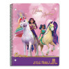 Licensed Spiral Notebook, Randomly Assorted Unicorn Academy Cover Designs, Medium/College Rule, (80) 10.5 x 8 Sheets