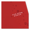 Wirebound Notebook, 5-Subject, Medium/College Rule, Fire Red Cover, (200) 11 x 8.5 Sheets