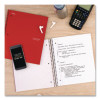 Wirebound Notebook, 5-Subject, Medium/College Rule, Fire Red Cover, (200) 11 x 8.5 Sheets