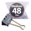 Ez Binder Clips, Medium, Gray, 48/Pack