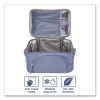 Deluxe Insulated Lunch Bag, 8" x 10" x 7.5", Slate Blue