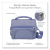 Deluxe Insulated Lunch Bag, 8" x 10" x 7.5", Slate Blue