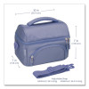 Deluxe Insulated Lunch Bag, 8" x 10" x 7.5", Slate Blue