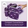 Kids Insulated Lunch Tote, Unicorns Theme, 7.3" x 3.5" x 9.5", Purple/Multicolor