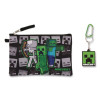 Minecraft 5-Piece Backpack Set, Green/Gray/Black
