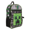Minecraft 5-Piece Backpack Set, Green/Gray/Black