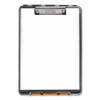 Clearview Clipcase Storage Clipboard, 0.35" Clip Capacity, Holds 8.87 x 12.25 Sheets, Gray/Orange