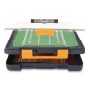Clearview Clipcase Storage Clipboard, 0.35" Clip Capacity, Holds 8.87 x 12.25 Sheets, Gray/Orange