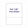 Perforated Laser Cut Sheets, 92 Bright, Micro-Perforated 3.67" From Bottom, 20 Lb Bond Weight, 8.5 x 11, White, 500/Ream