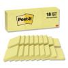 Original Pads In Canary Yellow, Note Ruled, 3" x 3", 100 Sheets/Pad, 18 Pads/Pack
