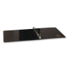 Round Ring View Binder, 3 Rings, 0.5" Capacity, Black, 12/Carton