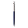 Jotter Ballpoint Pen, Retractable, Medium 0.7 Mm, Blue Ink, Royal Blue/Stainless-Steel Barrel