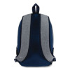Dual Logo Laptop Compatible Backpack, Fits Devices Up To 16", 14 x 6 x 17.5, Gray/Black