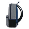 Dual Logo Laptop Compatible Backpack, Fits Devices Up To 16", 14 x 6 x 17.5, Gray/Black
