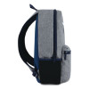 Dual Logo Laptop Compatible Backpack, Fits Devices Up To 16", 14 x 6 x 17.5, Gray/Black