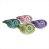 Mono Original Correction Tape, Retro Colors, 0.17" x 33 Ft, Assorted Colors, 4/Pack