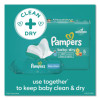 Baby-Clean Wipes, 6.7 x 7, Baby Fresh, White, 72 Wipes/Pack, 6 Packs/Carton