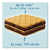 Wafers, Dark Chocolate, 0.78 Oz Packet, 16/Box