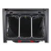 Triple Waste Wire Bag Holder For Rubbermaid Commercial Janitorial And Housekeeping Carts, 3 x 12.5 x 0.13, Steel