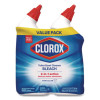 Disinfecting Toilet Bowl Cleaner With Bleach, Rain Clean Scent, 24 Oz Bottle, 2/Pack, 6 Packs/Carton