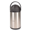 Stainless Steel Airpot, 192 Oz, Silver/Black