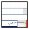 Flip-Top Glass Dry Erase Desktop Pad, 18 x 6, White Surface