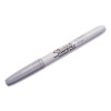 Metallic Fine Point Permanent Markers, Fine Bullet Tip, Metallic Silver, 48/Carton