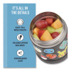Funtainer Pokemon Two-Compartment Food Jar, 10 Oz, Black/Multicolor