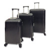 Forte Banda Abs 3-Piece Luggage Set, Black