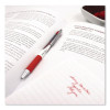 Z-Grip Flight Ballpoint Pen, Retractable, Bold 1.2 Mm, Red Ink, Red/White/Silver Barrel, Dozen