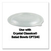 Crystal Classics Lid, 7" Diameter x 0.75" h, Clear, Plastic, 150/Carton
